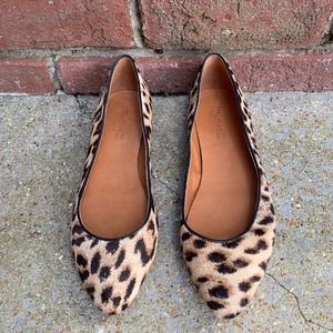 Madewell leopard flats size 8
